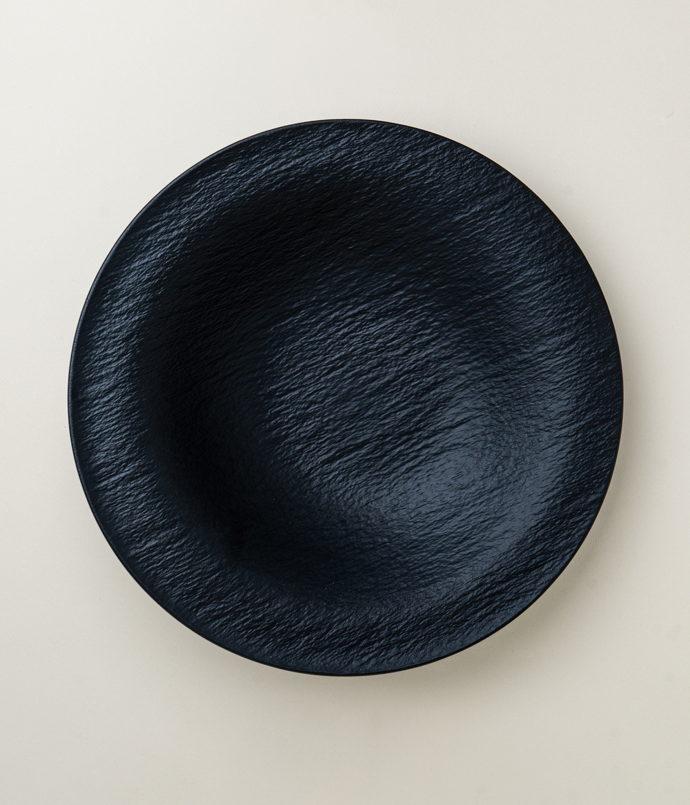 Блюдо фарфоровое MATTE Черное 31 х 8