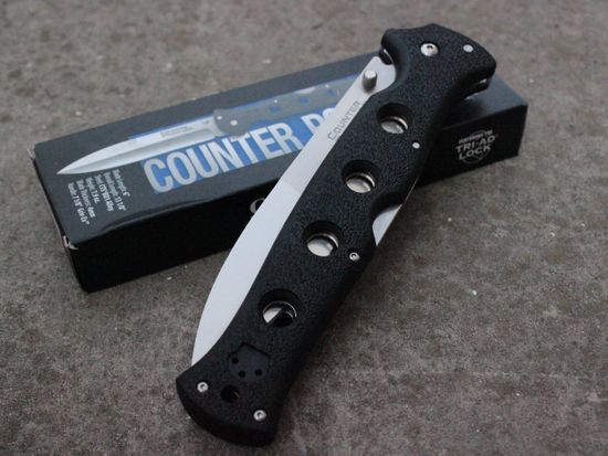 Складной нож Cold Steel 10AA Counter Point X c клинком из стали AUS-10A, рукоять Grivory (Griv-Ex)
