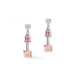 Серьги Coeur de Lion Multicolor 5062/21-1578 цвет серый, бежевый, розовый