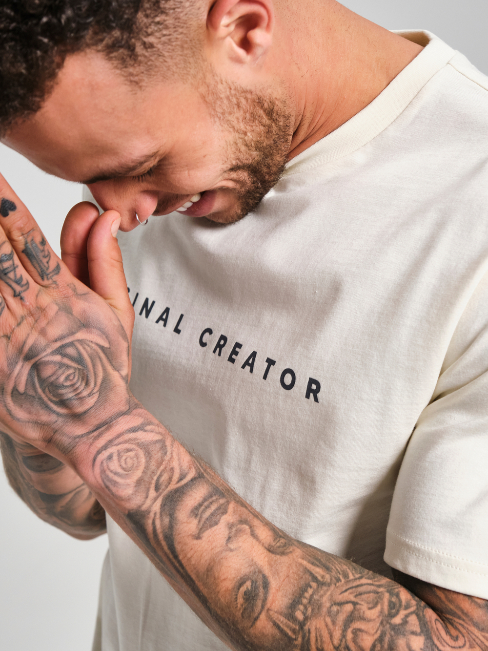 Футболка мужская ORIGINAL CREATOR OC. T-SHIRT, Молочный