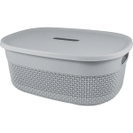 Корзина для хранения с крышкой OSLO, серый шторм, 12л