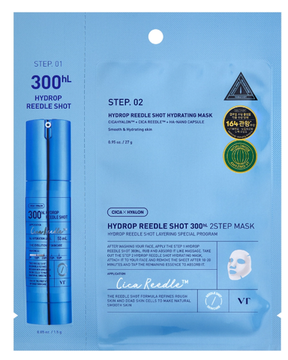 VT Cosmetics Тканевая маска увлажняющая с микроиглами - Hydrop Reedle Shot 300hl 2step Mask