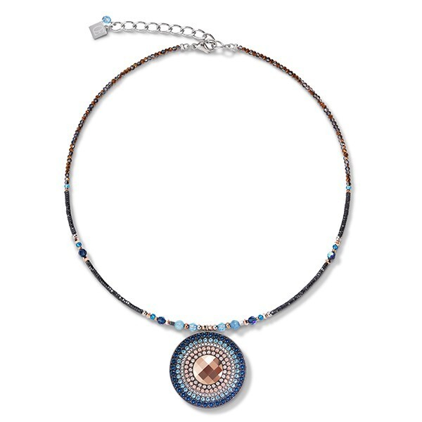 Колье Coeur de Lion Montana 5035/10-0735 цвет голубой, бежевый