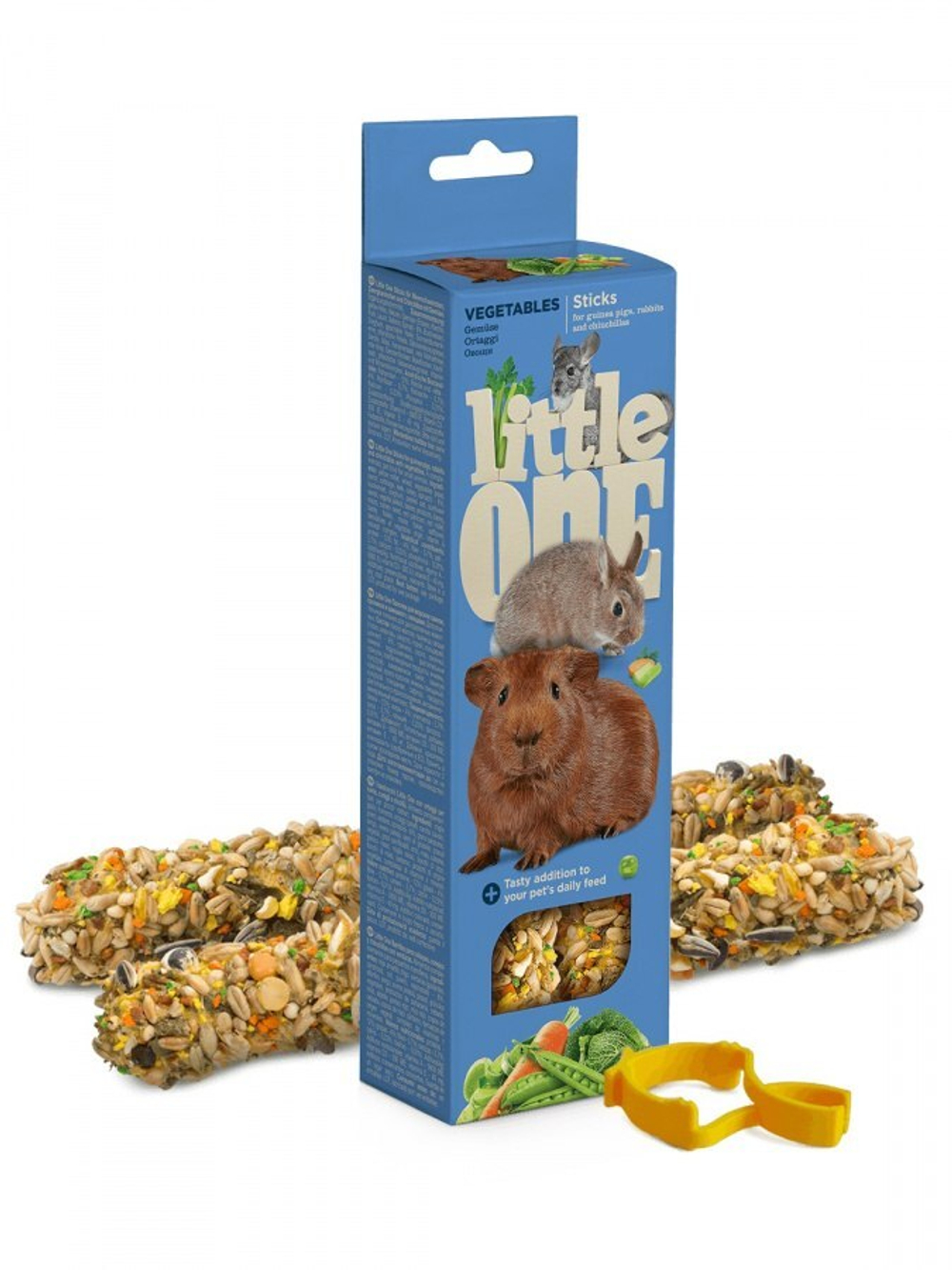 ЛИТЛ ВАН Палочки для морских свинок, кроликов, шиншил с овощами коробка 2*60г