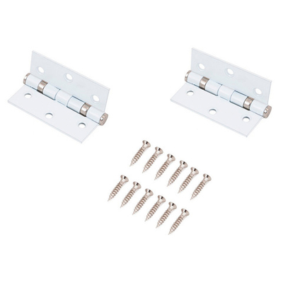 Петля АЛЛЮР 20325 2BB-FHP врезная 76х64х2 WW белая