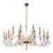 Подвесная люстра Crystal Lux Catarina SP12+6 V2 Gold/Transparent-Cognac
