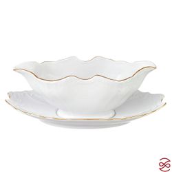 Соусник на подставке Bernadotte Белый узор 500 мл