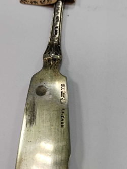 Позолоченный нож, серебро 800 Германия, F.F.Sack