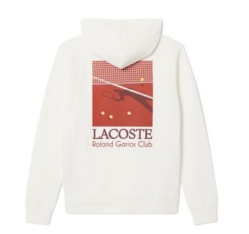 Мужская теннисная кофта Lacoste Roland-Garros Edition - flour