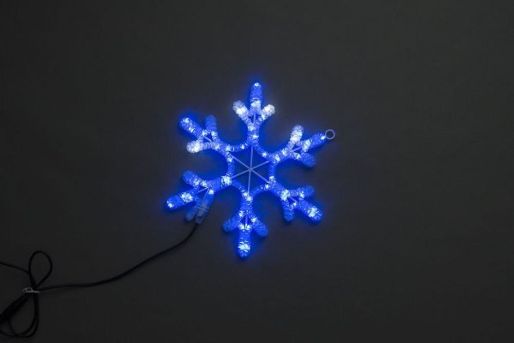LED-XM(FR)-2D-CK005-B-24&quot;-F(W) Мотив Снежинка синий