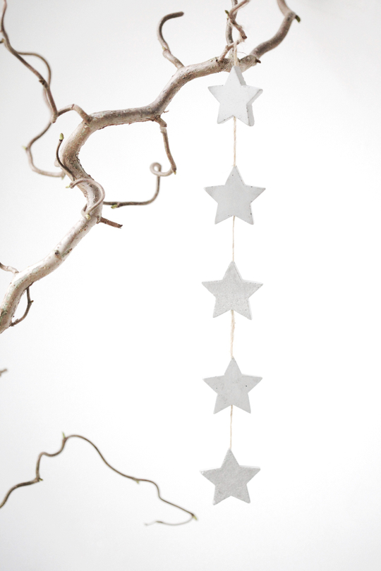 Гирлянда из бетона "Звезды"