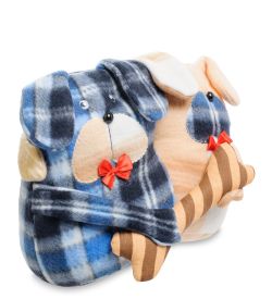 Народные промыслы ТК-907 Игрушка лоскутная «Собаки с косточкой»