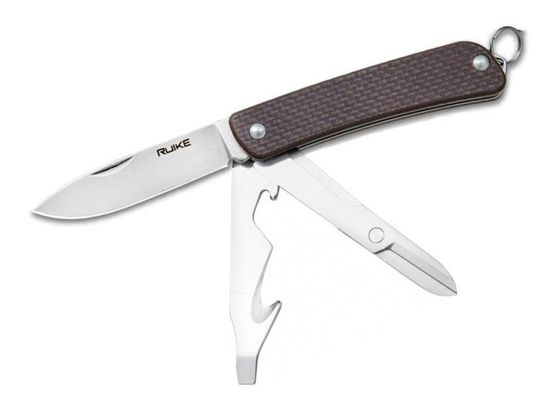 Складной нож multi-functional Ruike S31-N коричневвый c клинком из стали Sandvik™ 12С27, рукоять G10