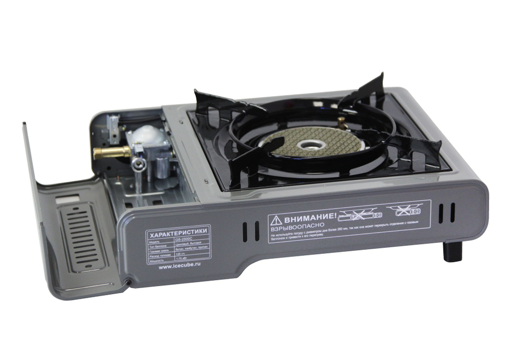 Плита походная ICE CUBE GS-2500 керам., 1.75 кВт, 125 г/ч