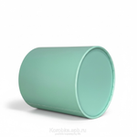 Бюджетная коробка с завальцовкой без крышки 16х16 см .Цвет;Светло изумрудный.