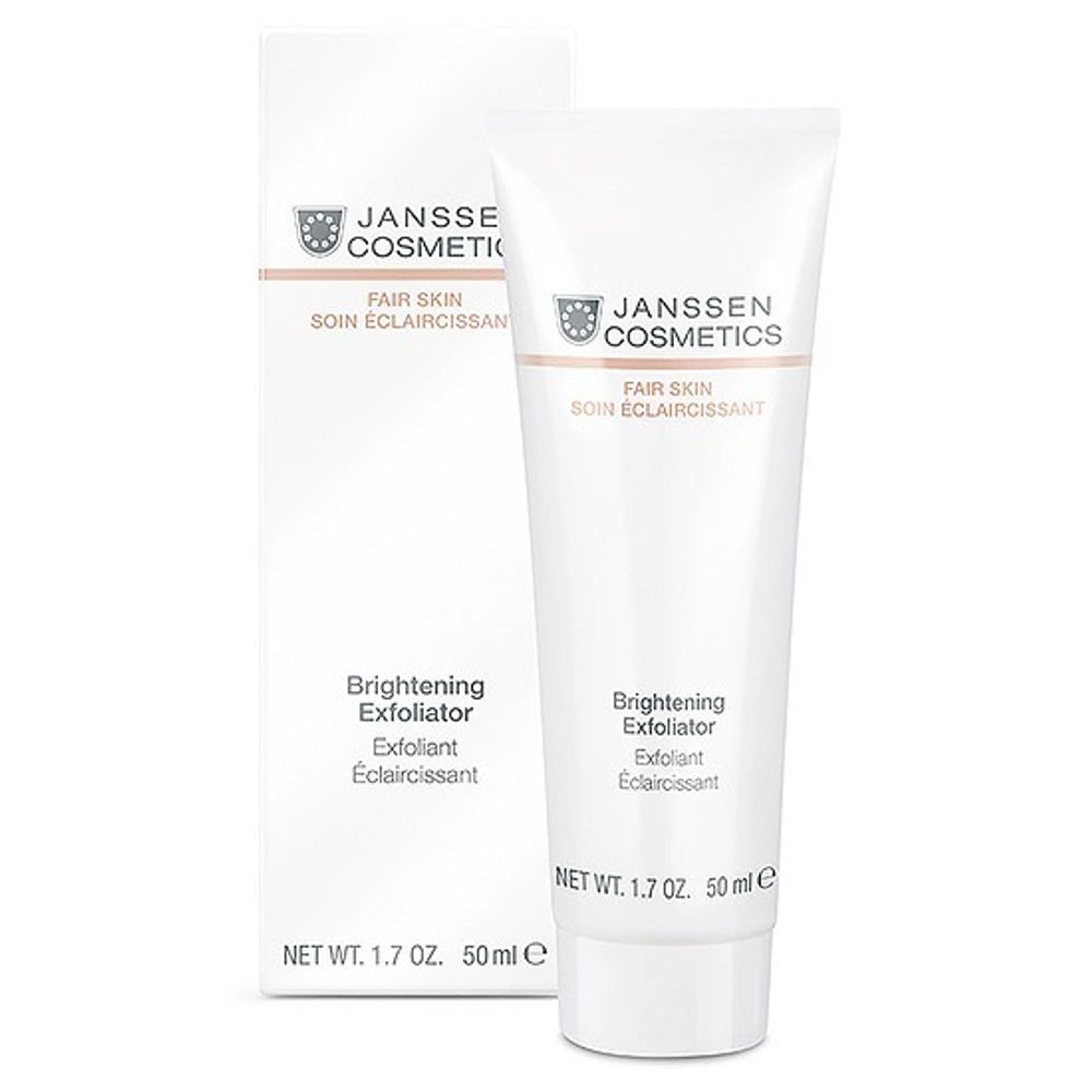 Пилинг-крем для выравнивания цвета лица, для всех типов кожи Brightening Exfoliator, Fair skin, Janssen Cosmetics, 50 мл