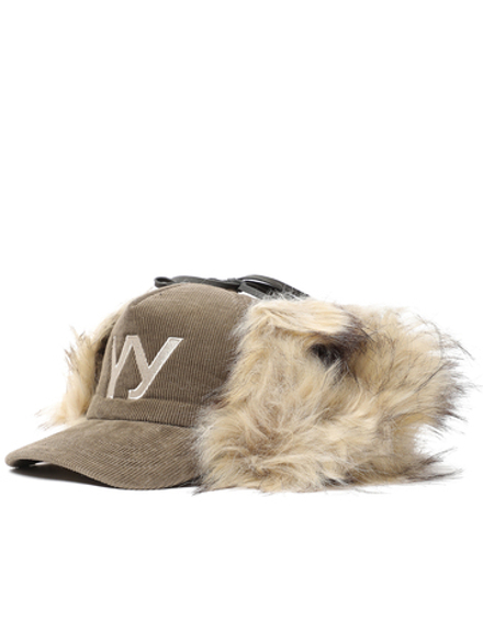 Кепка Faux Fur Corduroy