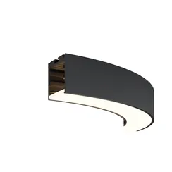 Радиусный профиль 35x35 D320мм 1/4 круга черный Led Strip alm-3535r-b-d-90°-0.3m
