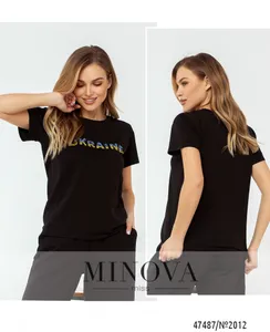 Футболка 2012-чёрный Minova