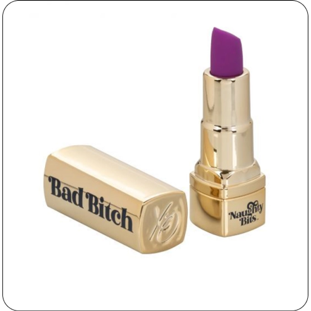Мини-вибратор в виде тюбика помады Naughty Bits Bad Bitch Lipstick Vibrator