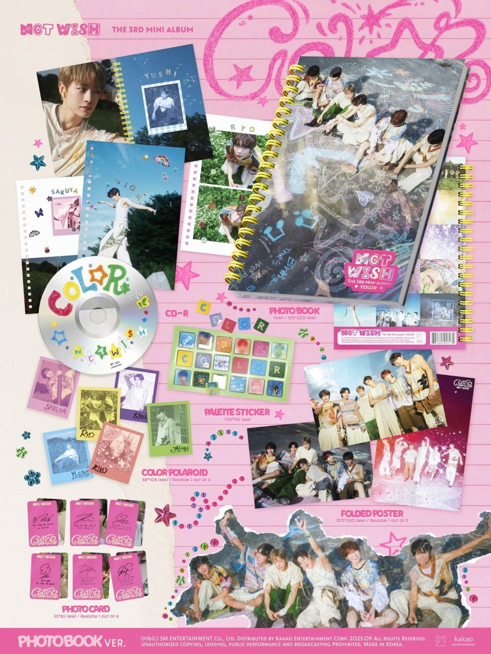 Альбом NCT WISH - COLOR 3rd Mini Album PHOTOBOOK Version