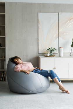 Кресло Мешок Груша Серое (Оксфорд) (2XL, Классический)