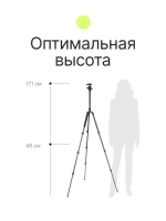 Штатив-монопод Raylab Pro 65 алюминиевый сплав (с головой)