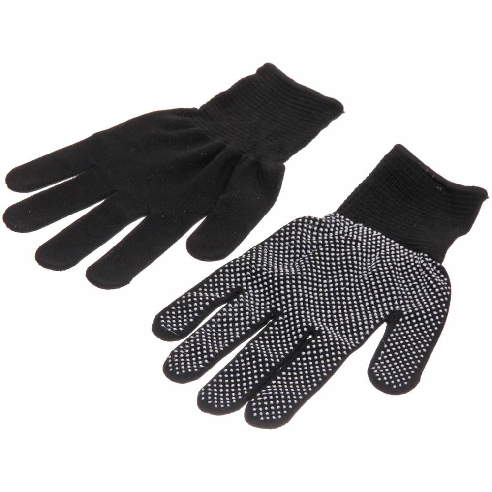 Перчатки нейлоновые «Классика» с ПВХ покрытием черные 8 р-р набор 5 пар