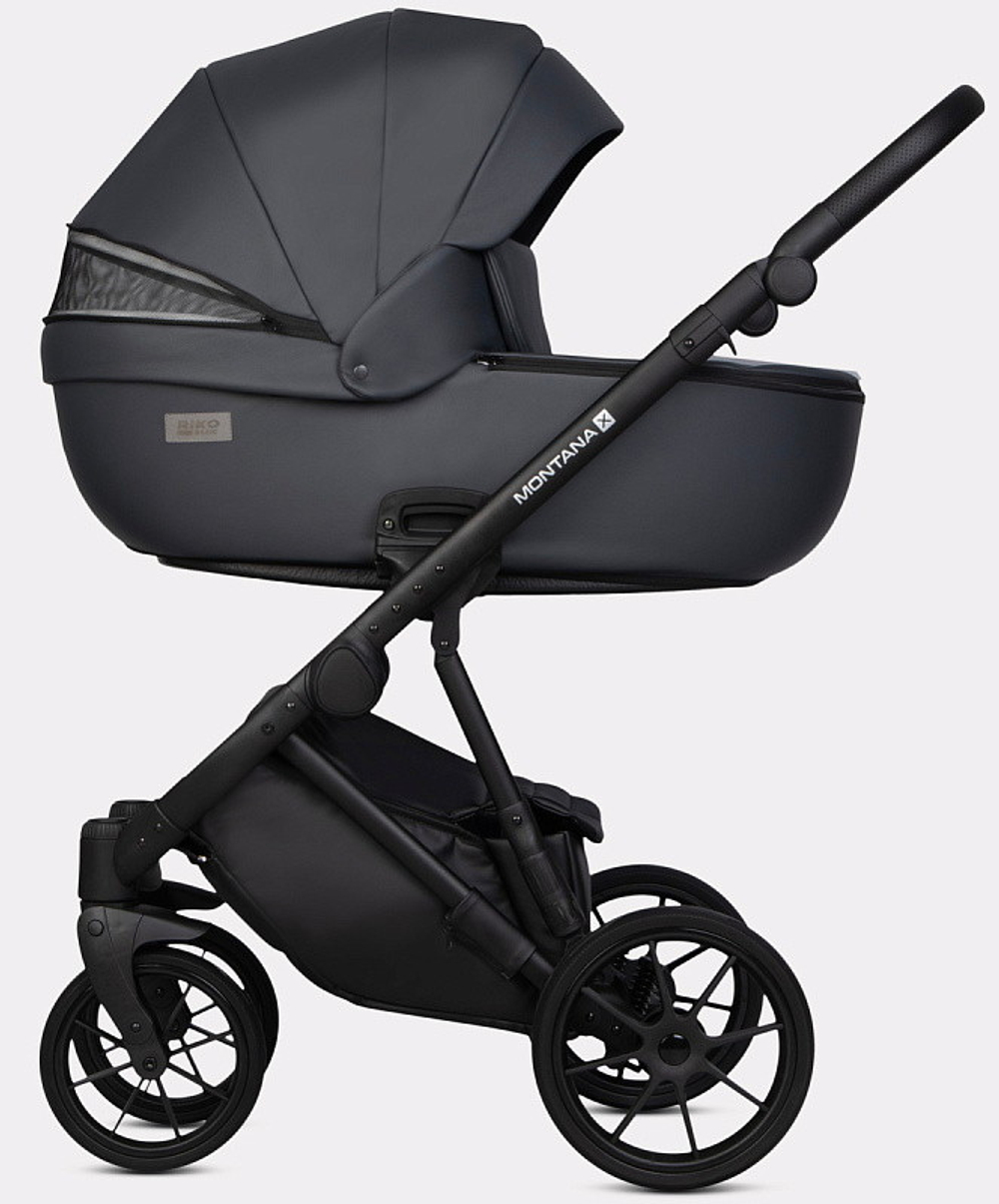 Детская коляска Riko Basic Montana X Ecco 2 в 1 24 Graphite (графит)