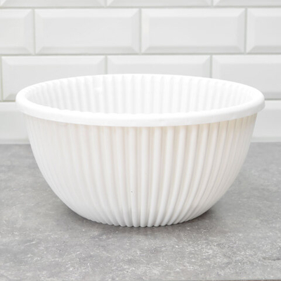 Кашпо Верде 6л с металлическим подвесом, белый