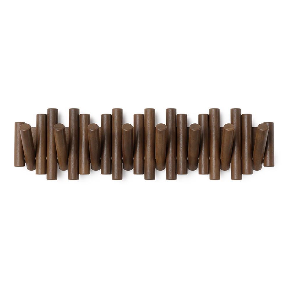 Вешалка настенная UMBRA Picket, 8 крючков, состаренный грецкий орех