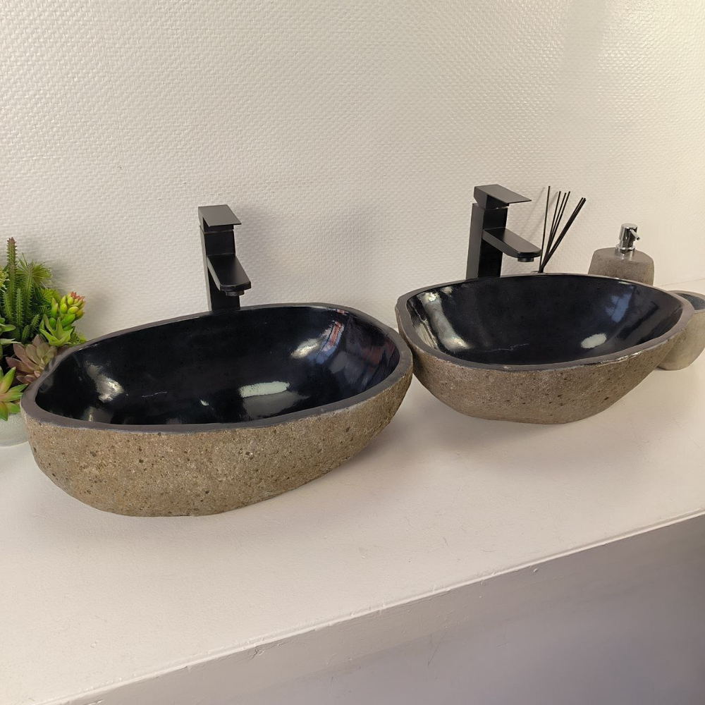 Раковина из речного камня ПАРА! RS-65537 47*32*15 0865