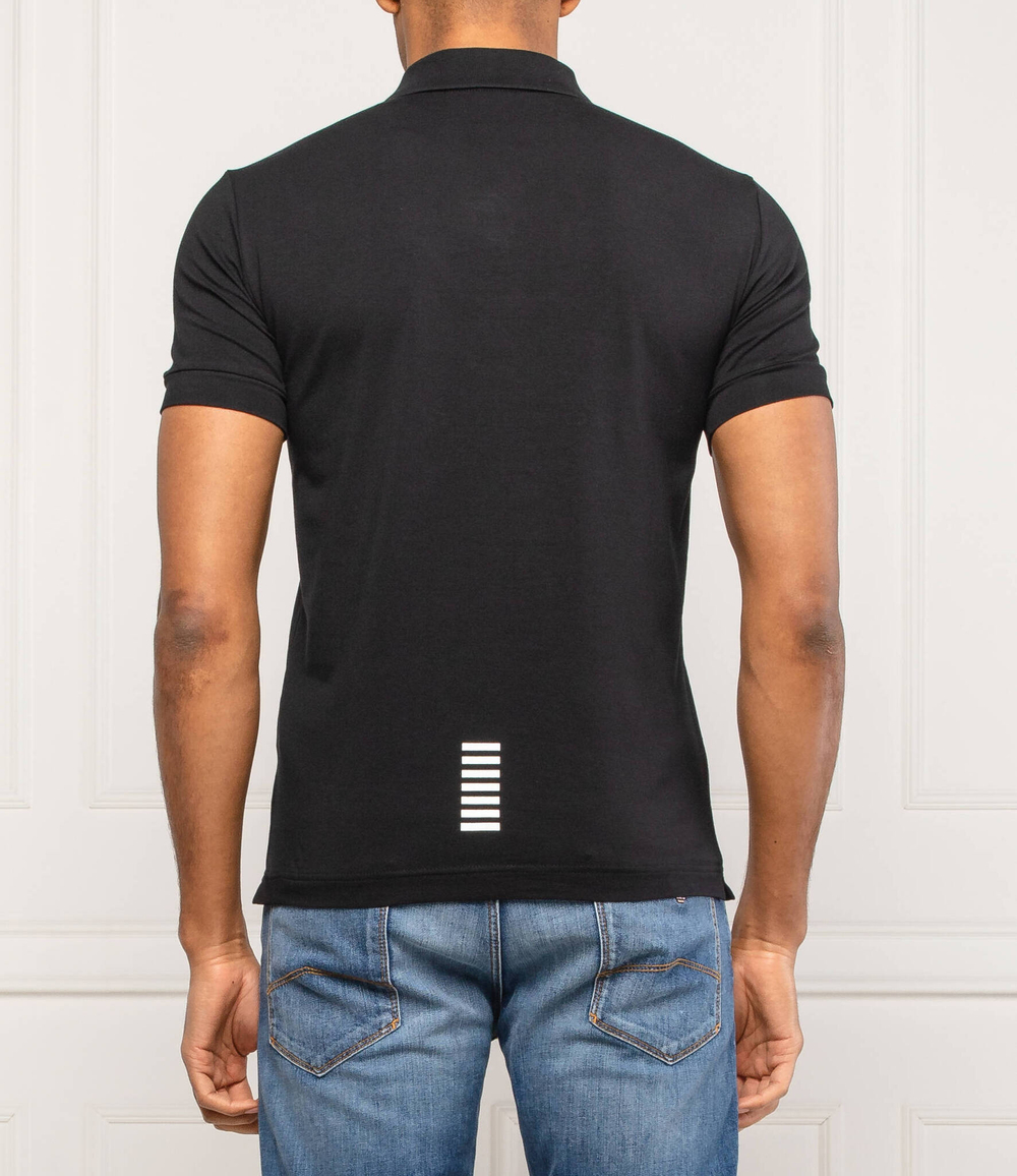 Поло EA7 - черный(8NPF04 PJM5Z)