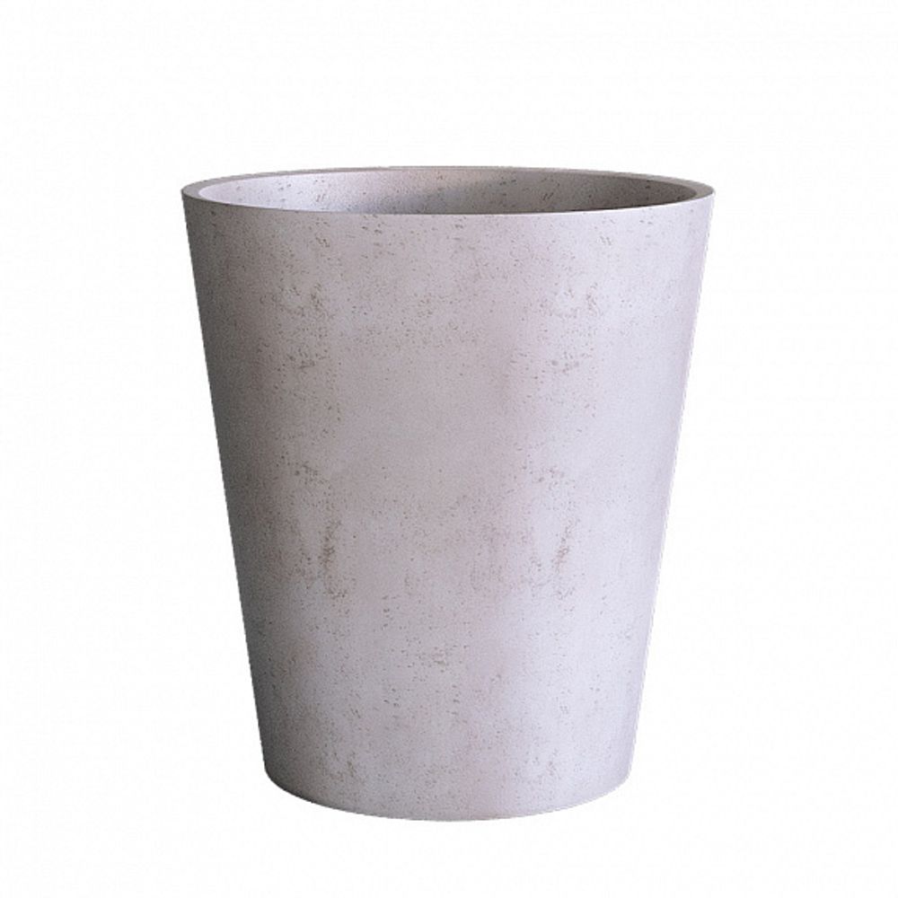 Кашпо CRATER CONCRETE WHITE D60 H50