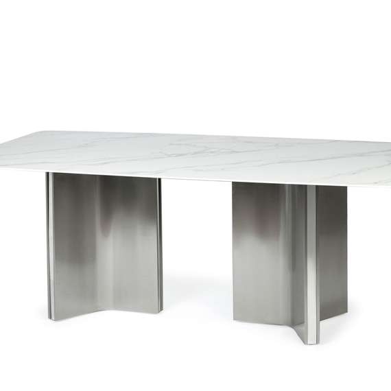 Обеденный стол Selenia 200х100 см, белая керамика