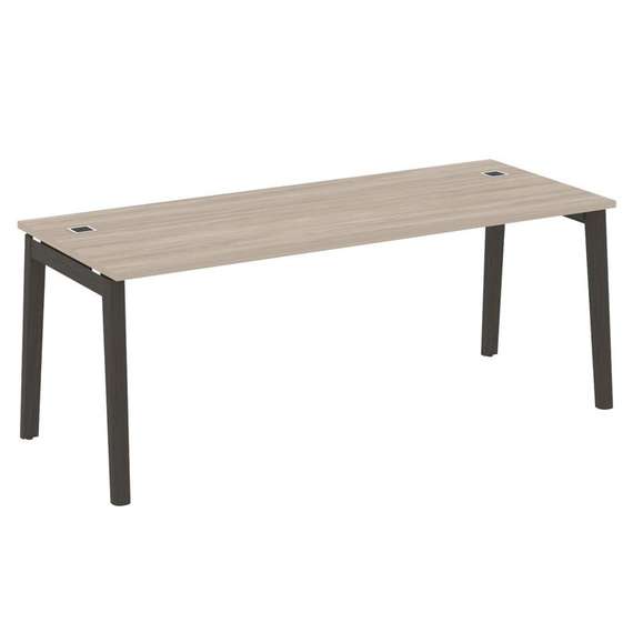 Onix Wood Direct Стол руководителя OW.SRR-6.8 Дуб Аттик/Дуб Темный/Металл Антрацит 1980*800*750