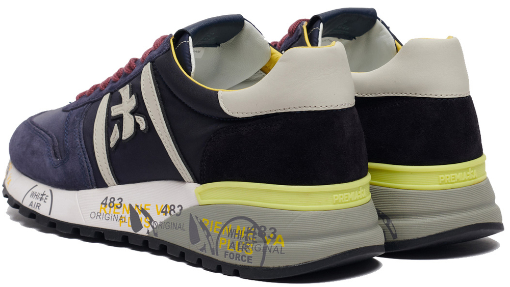 Premiata Lander 4948 Черные с синим