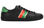 Gucci Wmns Ace Elastic Web "Interlocking G - Black" Women"s