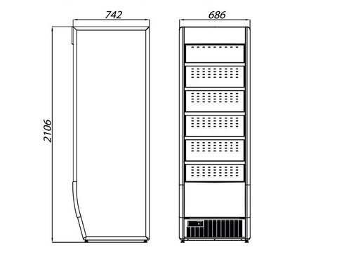 Холодильная витрина OPEN FRONT OF60H200