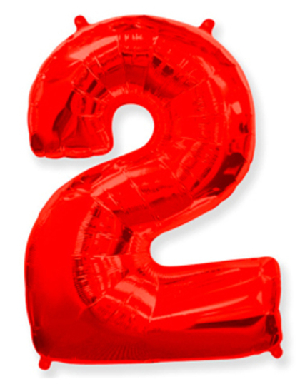 Цифра "2" Красный