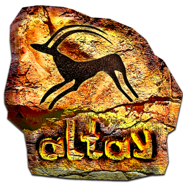 Магнит петроглиф золото "Косуля"