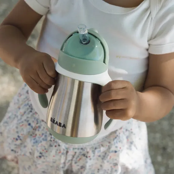 Поильник термос Beaba Tasse Paille Vert Sauge