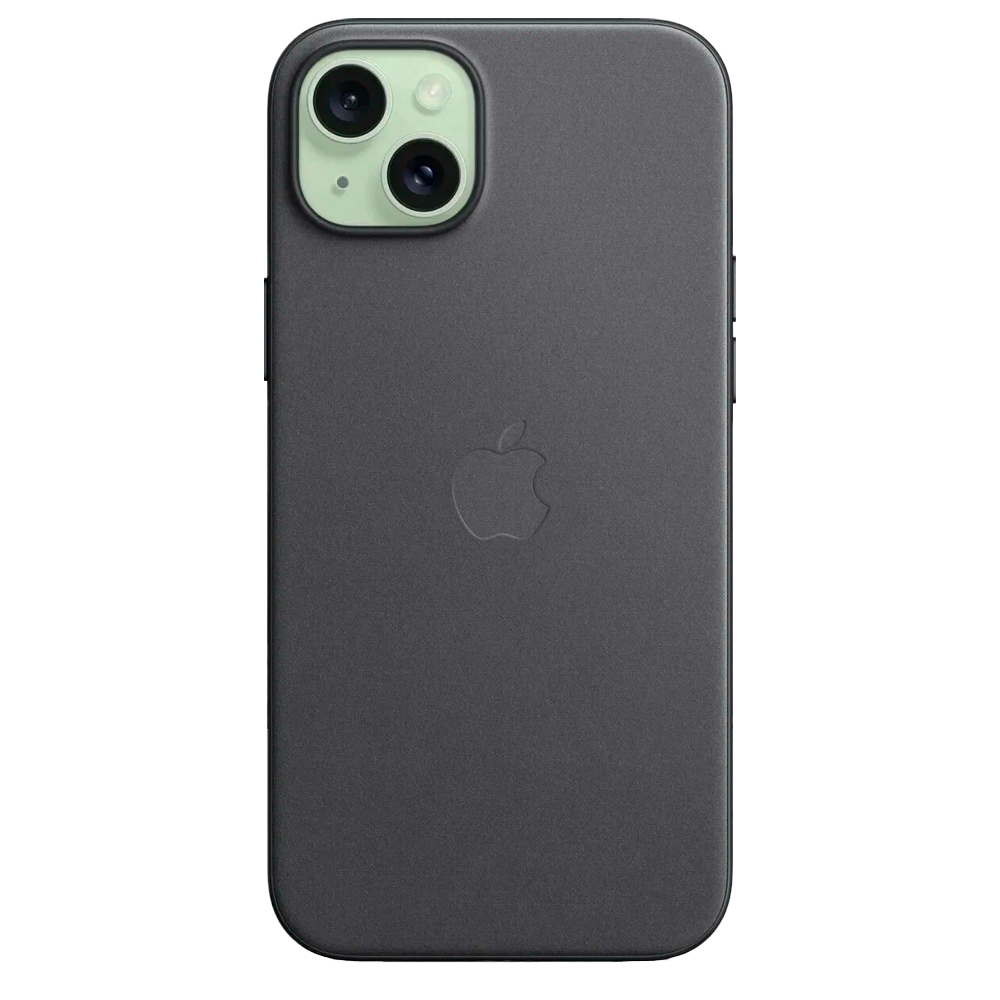 Тканевый чехол с поддержкой MagSafe Apple FineWoven Case для iPhone 15 Plus, Black (Черный)