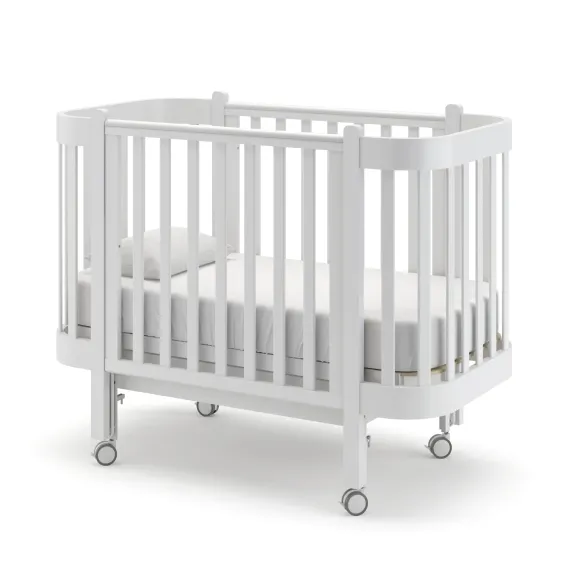 Детская кроватка с продольным маятником Гандылян Молли Белая