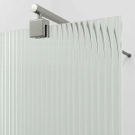 Душевое ограждение WasserKRAFT Rur 30W39BN-FL 90 стекло рифленое/профиль никель