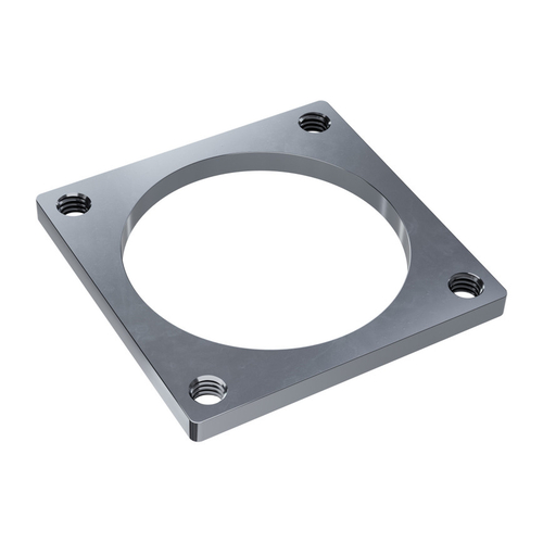 32mm Square Pattern Steel Threaded Plate - 2 Pack