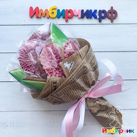 Имбирные пряники цветы