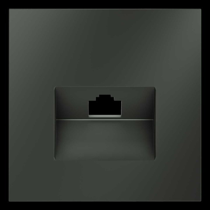 Накладка для розетки компьютерной RJ45 кат.6 S70 (титан) Voltum VLS001306