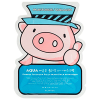 Увлажняющая тканевая маска для лица с Гиалуроновой Кислотой Eunyul Collagen Piggy Mask Pack with Aqua 5шт