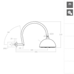 Тропический душ настенный HYDROTHERAPY RB2A390